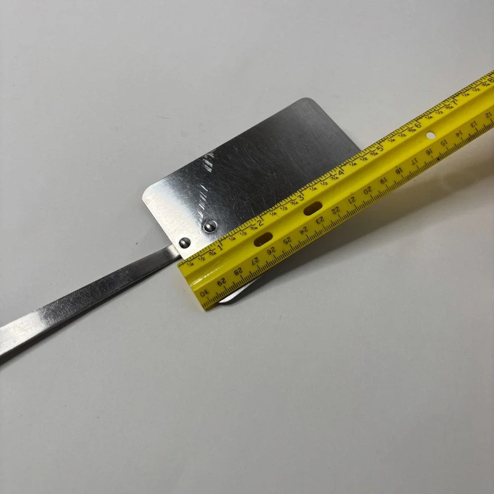 Vintage Ekco Flint Arrowhead Stainless USA Spatula Turner Black Handle 11.5